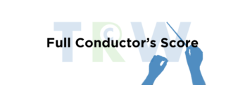 Full Conductors Score - TRW Musicals